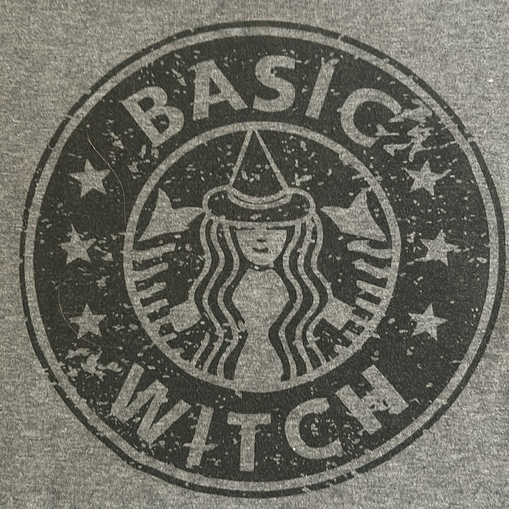 Halloween Basic Witch Gray T-Shirt